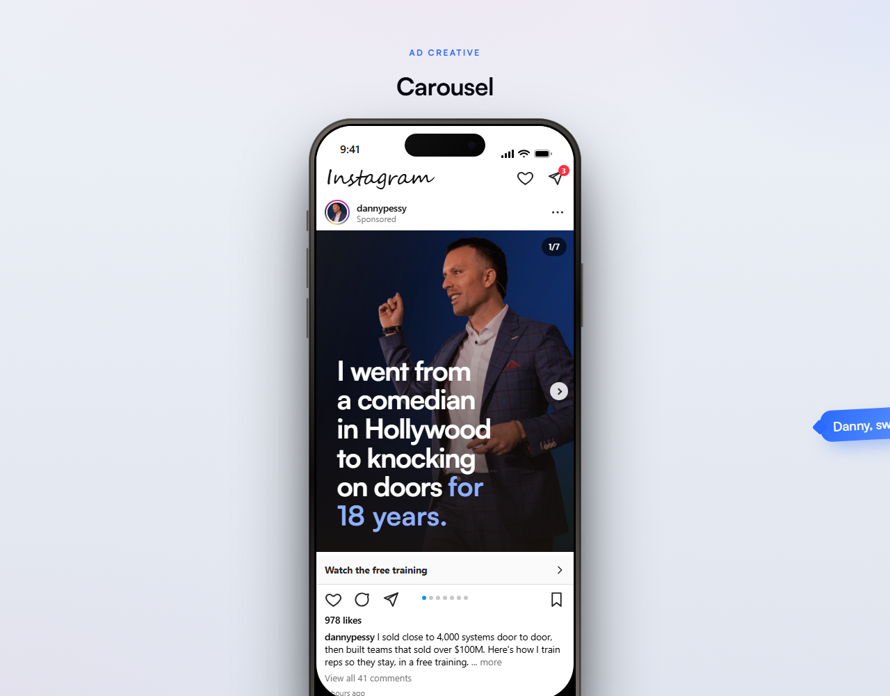 Instagram carousel preview